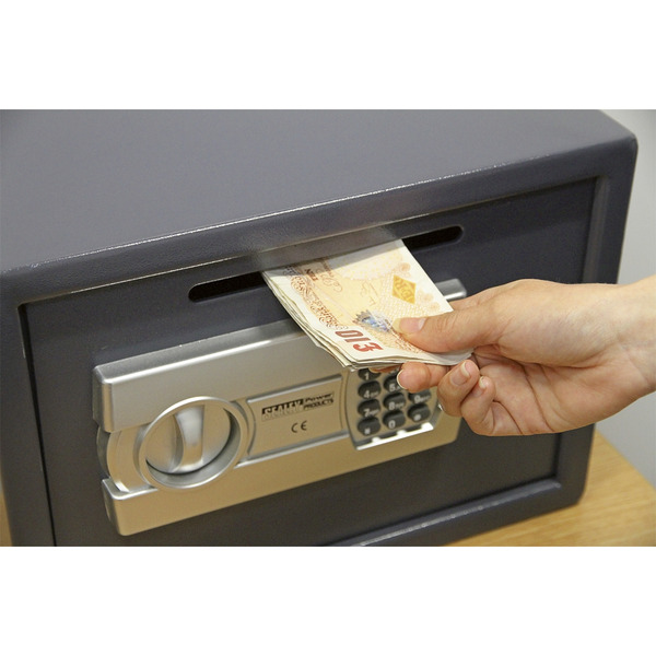 Sealey SECS01DS Electronic Combination Security Safe with Deposit Slot 350 x 250 x 250mm