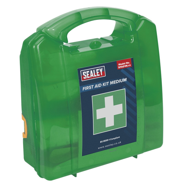 Sealey SFA01M First Aid Kit, Medium - BS 8599-1 Compliant