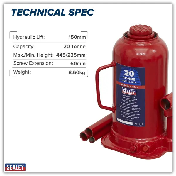 Sealey SJ20 Bottle Jack 20 Tonne