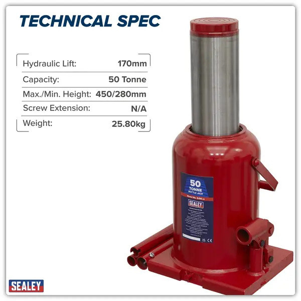 Sealey SJ50 Bottle Jack 50 Tonne