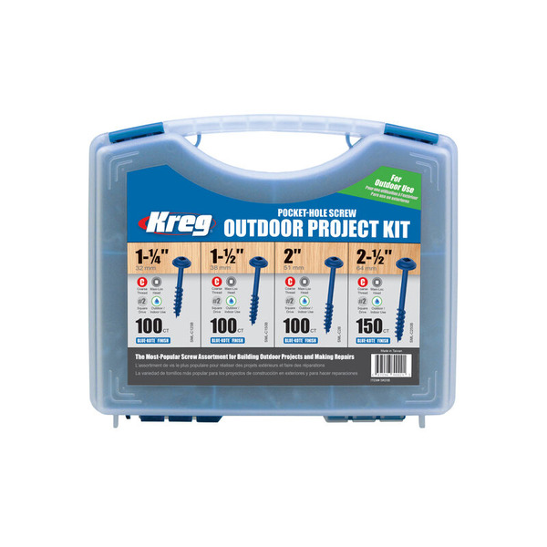 Kreg BlueKote P'Hole Screws 4 Types