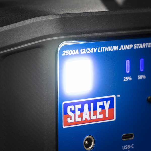 Sealey 2500A 12/24V Lithium Jump Starter Power Pack