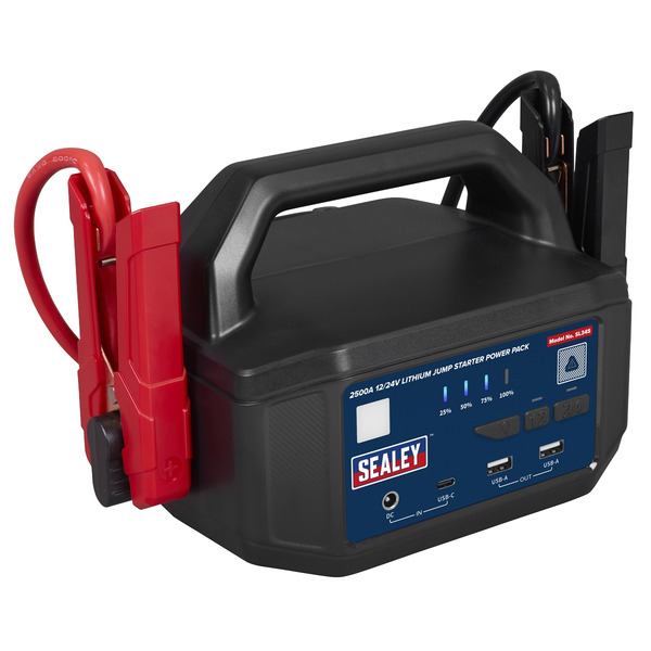 Sealey 2500A 12/24V Lithium Jump Starter Power Pack