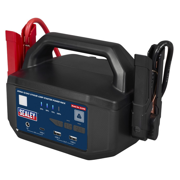 Sealey 2500A 12/24V Lithium Jump Starter Power Pack