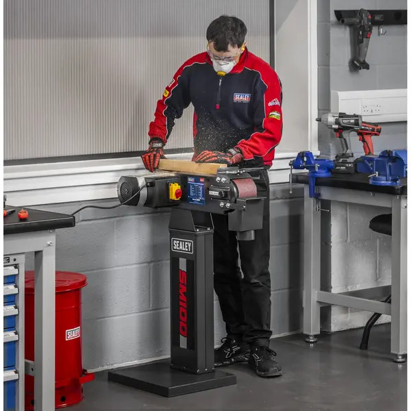 Sealey SM100 Power Belt Sander/Linisher 100 x 1220mm 1500W/230V