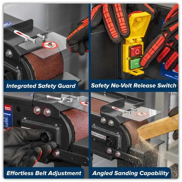 Sealey SM100 Power Belt Sander/Linisher 100 x 1220mm 1500W/230V