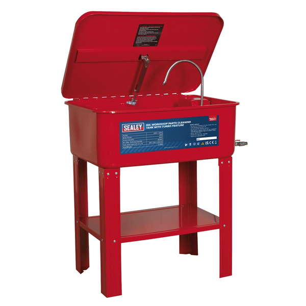 Workshop Parts Washer with Turbo Feature 50L