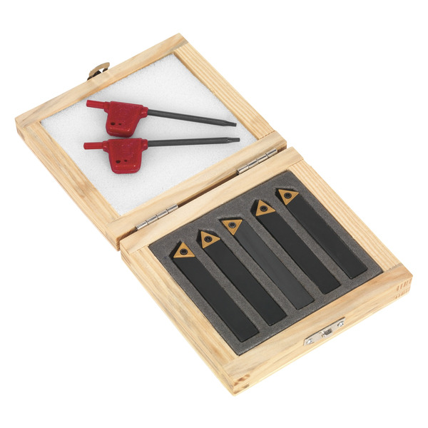 Sealey SM3025CS2 Indexable Lathe Turning Tool Set 8mm 5pc