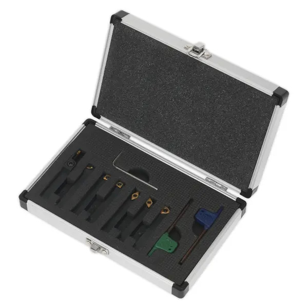 Sealey SM3025CS6 Indexable Lathe Turning Tool Set 10mm 7pc