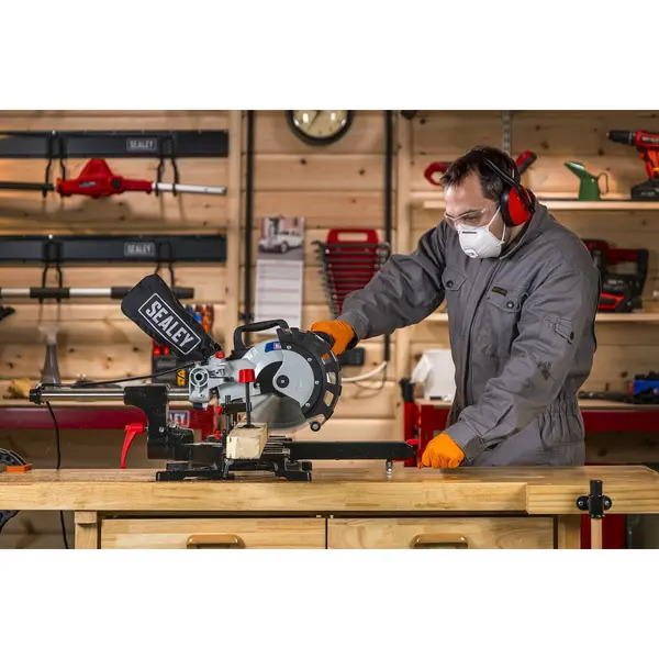 Sealey SMS216 Sliding Compound Mitre Saw 216mm