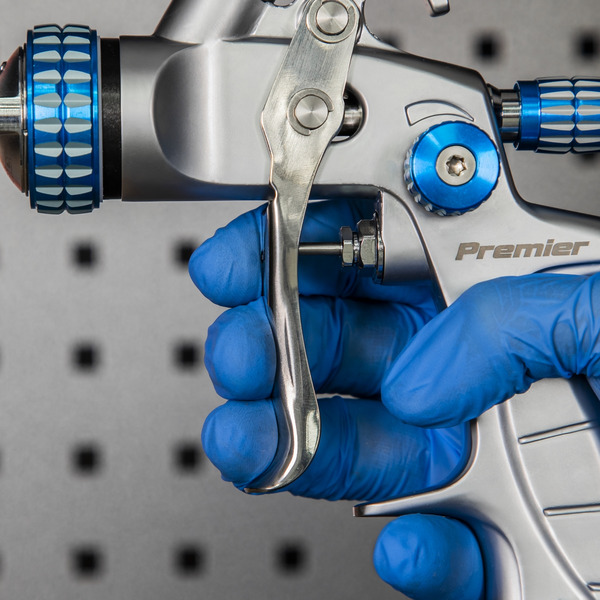 Sealey SP01 Premier Professional SP Gravity Feed Spray Gun 1.4mm Set-Up