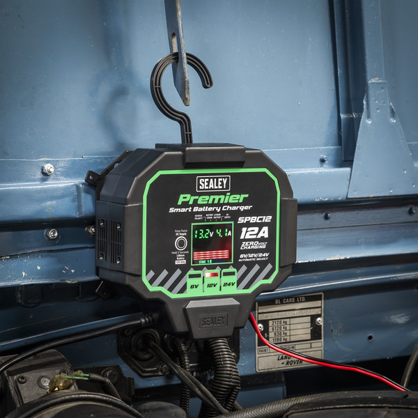 Sealey SPBC12 Premier Fully Automatic Battery Charger & Maintainer 12A