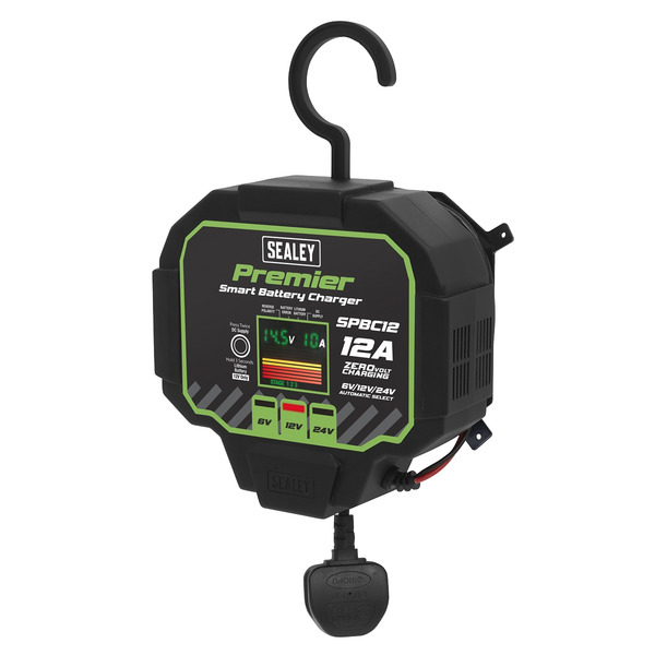 Sealey SPBC12 Premier Fully Automatic Battery Charger & Maintainer 12A