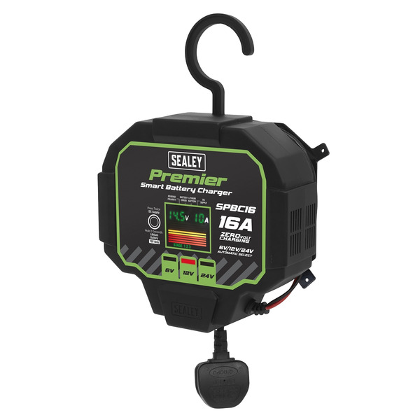 Sealey SPBC16 Premier Fully Automatic Battery Charger & Maintainer 16A
