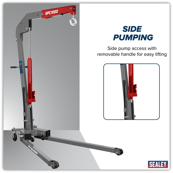 Sealey SPC1000 Folding Engine Crane 1 Tonne