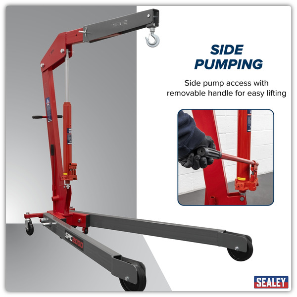 Sealey SPC2000 Folding Engine Crane 2 Tonne