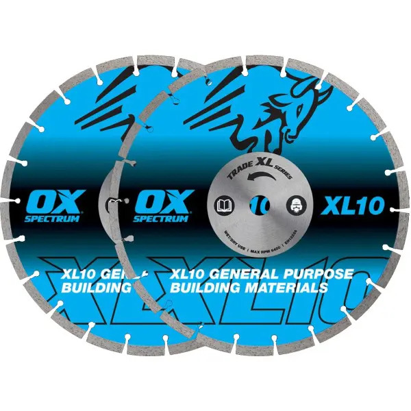 Ox X2-XL10-230 XL10 230mm Diamond Blade Twin Pack