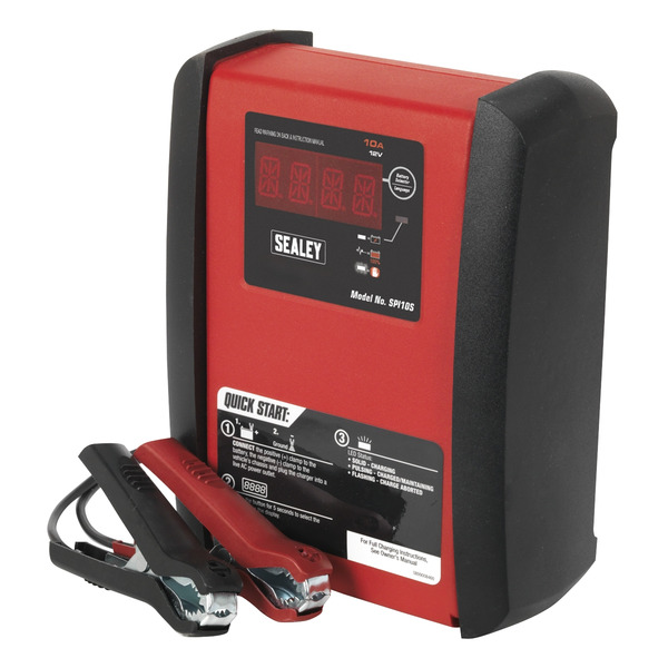 Sealey SPI10S 12V Intelligent Speed Charge Battery Charger/Maintainer 10A