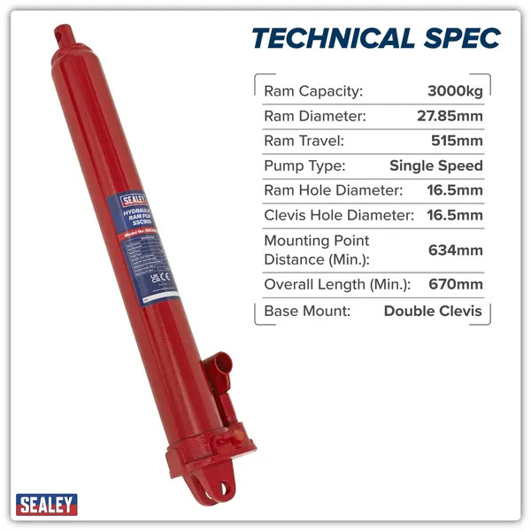 Sealey SSC900.08 Hydraulic Ram
