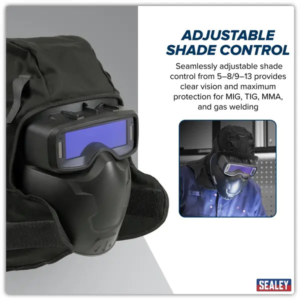 Sealey SSP102 Auto Darkening Welding Goggles Shade 9-13