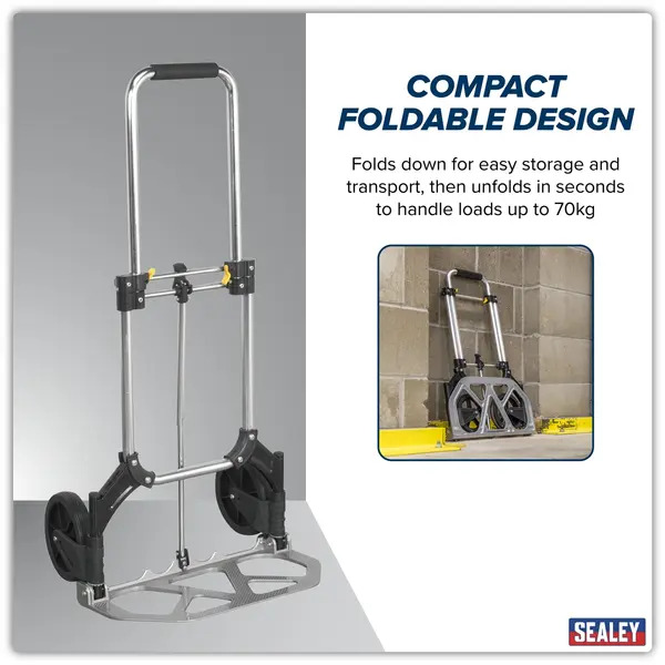Sealey ST33 Aluminium Folding Sack Truck 70kg Capacity