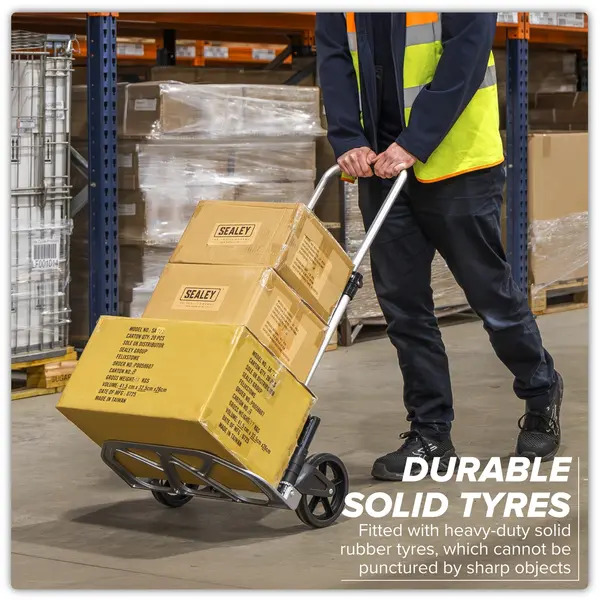 Sealey ST33 Aluminium Folding Sack Truck 70kg Capacity