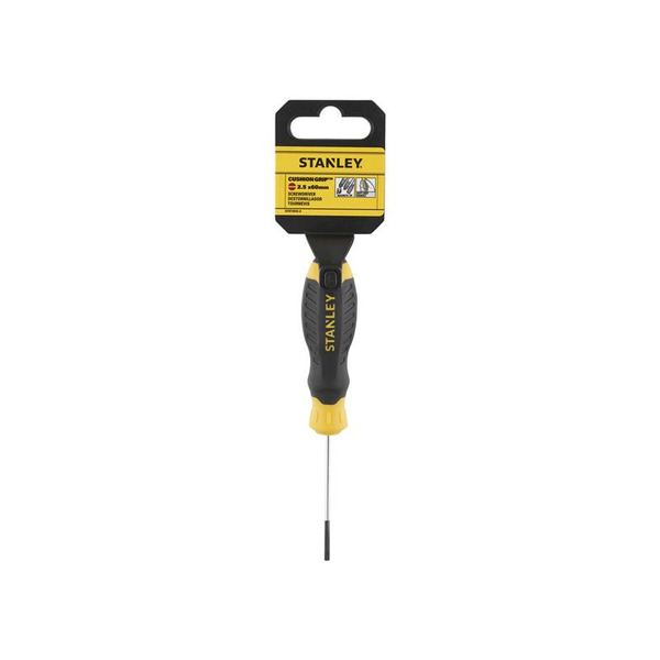 STANLEY® Hand Tools CUSHION GRIP™ Screwdriver Parallel Tip 2.5 x 75mm