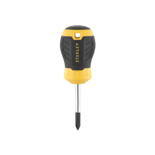 STANLEY® Hand Tools CUSHION GRIP™ Stubby Screwdriver Phillips Tip PH1 x 45mm