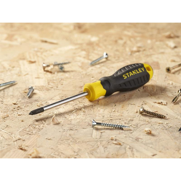 STANLEY® Hand Tools CUSHION GRIP™ Screwdriver Phillips Tip PH1 x 75mm