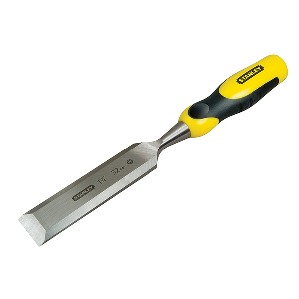 STANLEY® STA016882 Hand Tools DYNAGRIP™ Bevel Edge Chisel with Strike Cap 38mm (1.1/2in)