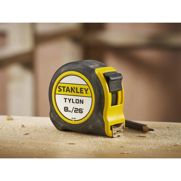 STANLEY® Hand Tools Tylon™ Pocket Tape 8m/26ft (Width 25mm) Carded