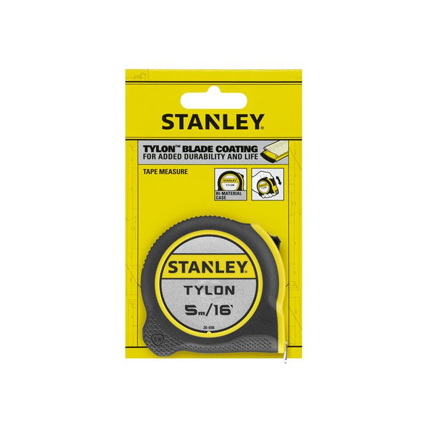 STANLEY® Hand Tools Tylon™ Pocket Tape 5m/16ft (Width 19mm) Carded