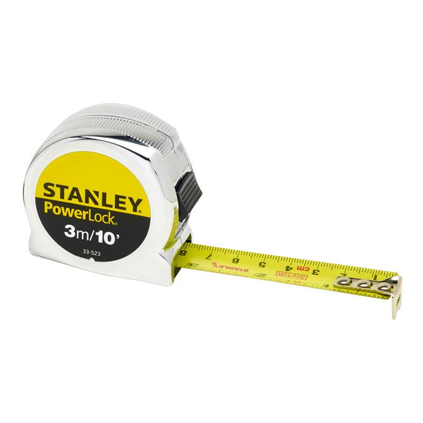STANLEY® Hand Tools PowerLock® Classic Pocket Tape 3m/10ft (Width 19mm)