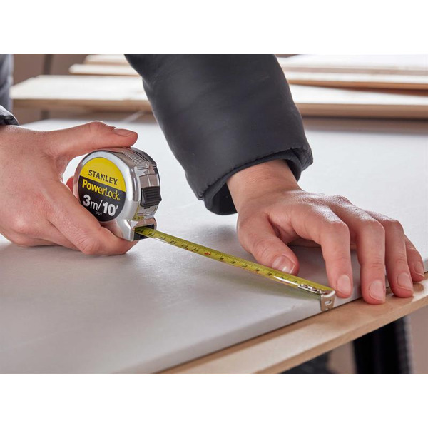 STANLEY® Hand Tools PowerLock® Classic Pocket Tape 3m/10ft (Width 19mm)