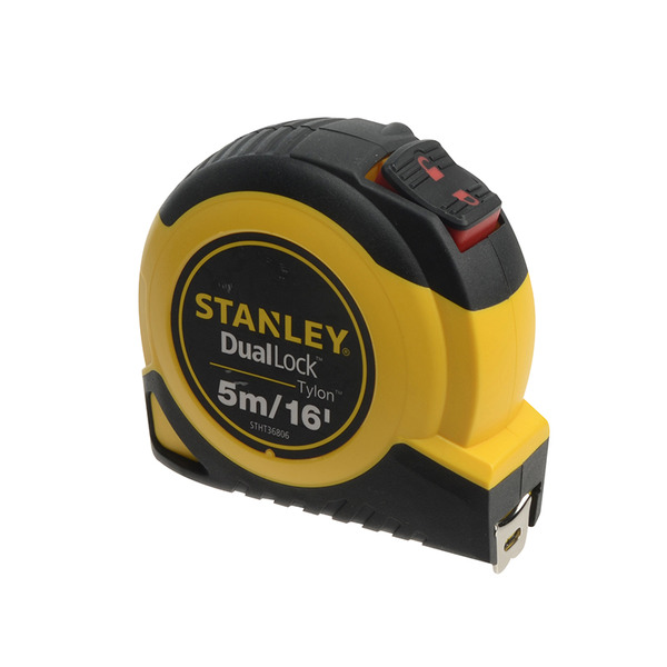 STANLEY® Hand Tools DualLock™ Tylon™ Pocket Tape 5m/16ft (Width 19mm)