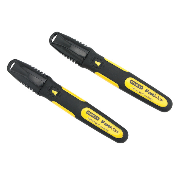 STANLEY® Hand Tools Chisel Tip Marker Black (Pack 2)