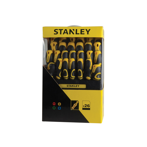 STANLEY® Hand Tools 062142 Screwdriver Set in Rack, 26 Piece