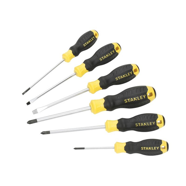 STANLEY® Hand Tools CUSHION GRIP™ Screwdriver Set, 6 Piece