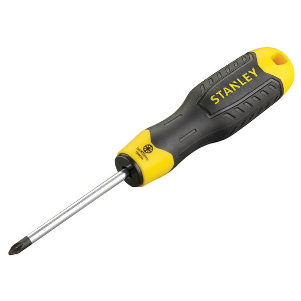 STANLEY® Hand Tools Cushion Grip Screwdriver Pozidriv Tip PZ1 x 75mm