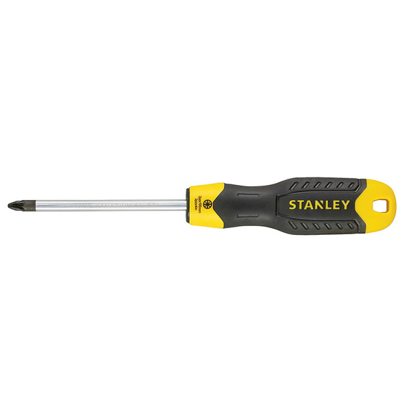 STANLEY® Hand Tools Cushion Grip Screwdriver Pozidriv Tip PZ2 x 100mm