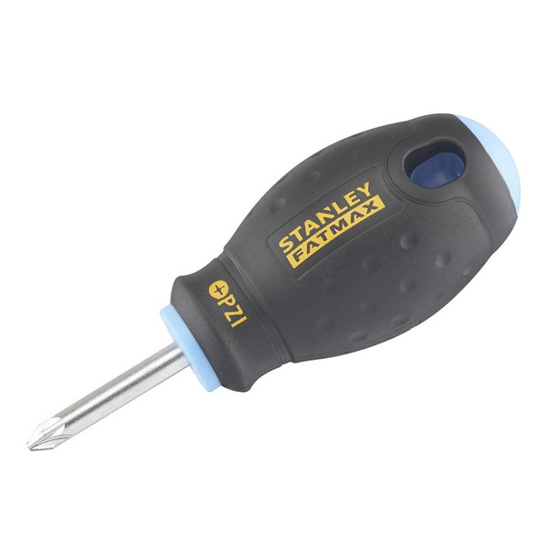 STANLEY® Hand Tools FatMax® Stubby Screwdriver Pozidriv Tip PZ1 x 30mm