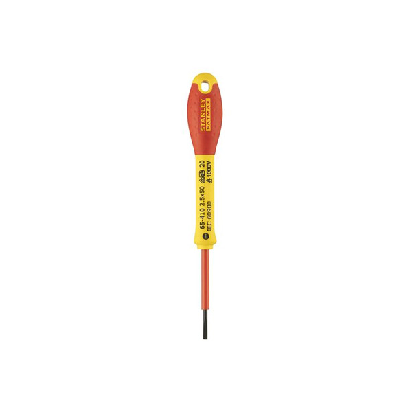 STANLEY® Hand Tools FatMax® VDE Insulated Screwdriver Parallel Tip 2.5 x 50mm