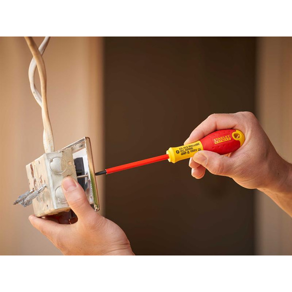 STANLEY® Hand Tools FatMax® VDE Insulated Screwdriver Phillips Tip PH1 x 100mm