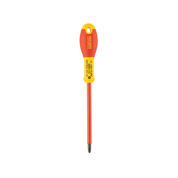 STANLEY® Hand Tools FatMax® VDE Insulated Screwdriver Phillips Tip PH2 x 125mm