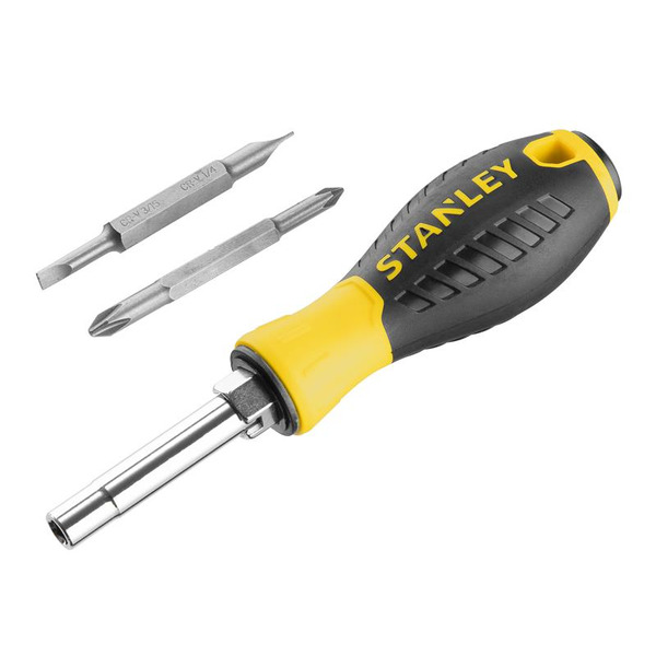 STANLEY® STA068012 Hand Tools 6-Way Screwdriver Carded