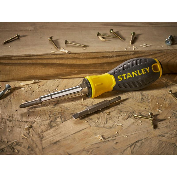 STANLEY® STA068012 Hand Tools 6-Way Screwdriver Carded