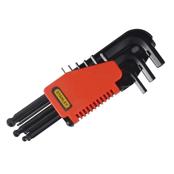 STANLEY® Hand Tools Metric Ball End Hexagon Key Set, 9 Piece