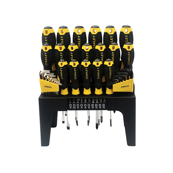 STANLEY® Hand Tools Screwdriver Set in Rack, 44 Piece