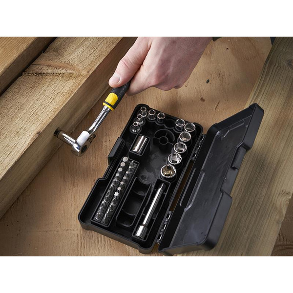 STANLEY® STA082672 Hand Tools 1/4in Compact Socket Set, 37 Piece