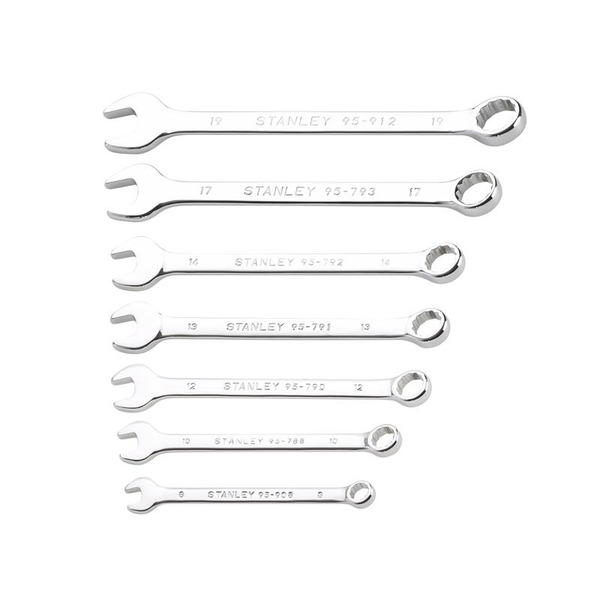 STANLEY® Hand Tools Combination Wrench Set, 7 Piece